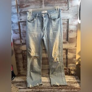 Just Black Faded Blue Straight Leg Jeans